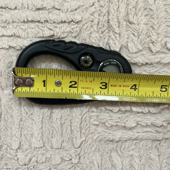 Field & Stream carabiner clip on watch compass, black,  New - Picture 14 of 16
